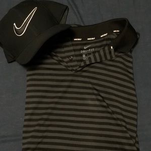 COMBO (Nike golf shirt and hat)